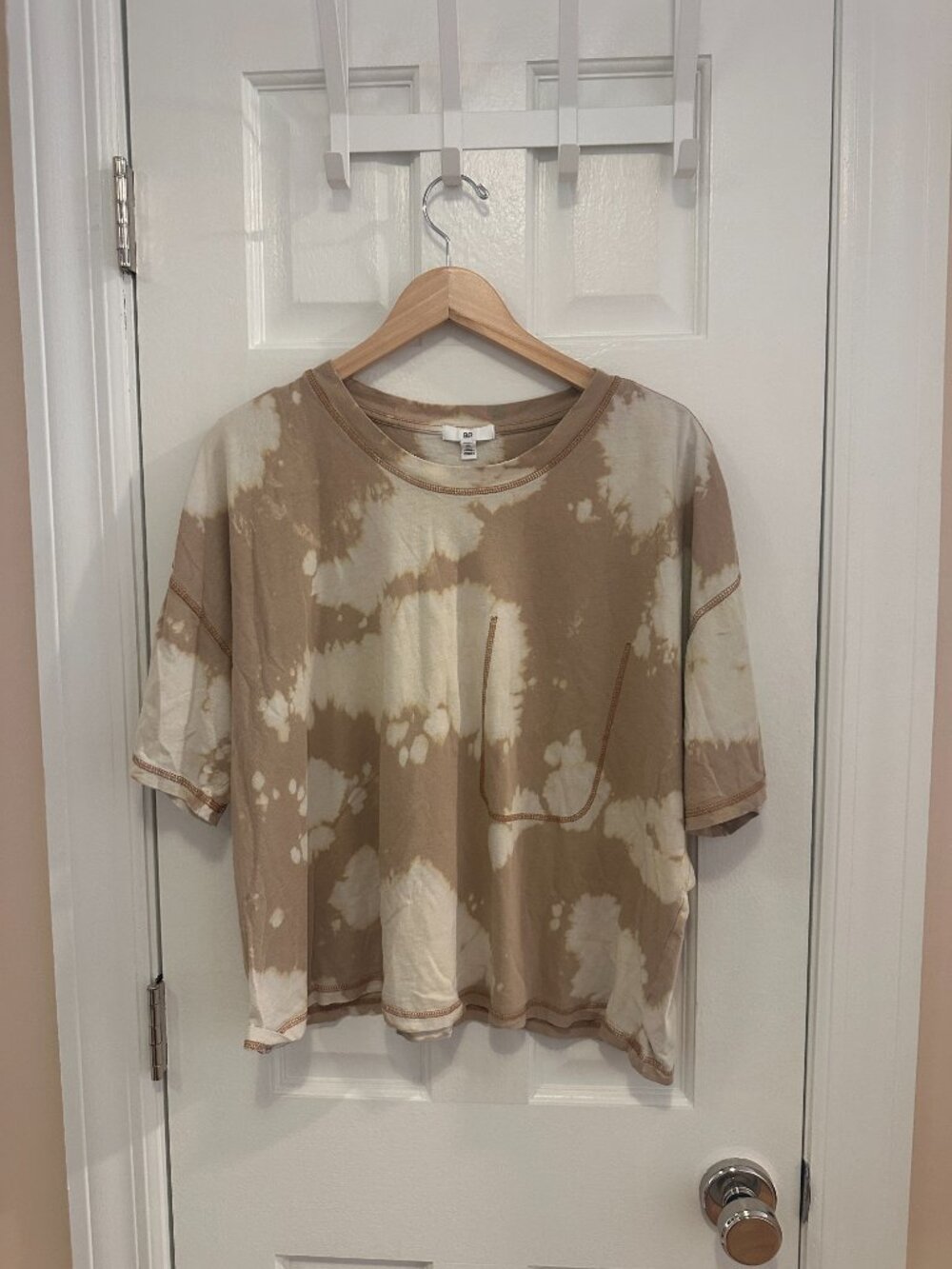 BP Tie Dye Bleach Effect Boxy Tee (Size XL)